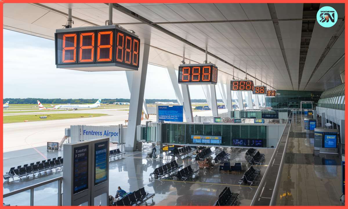 Digital Clocks Fentress Airport